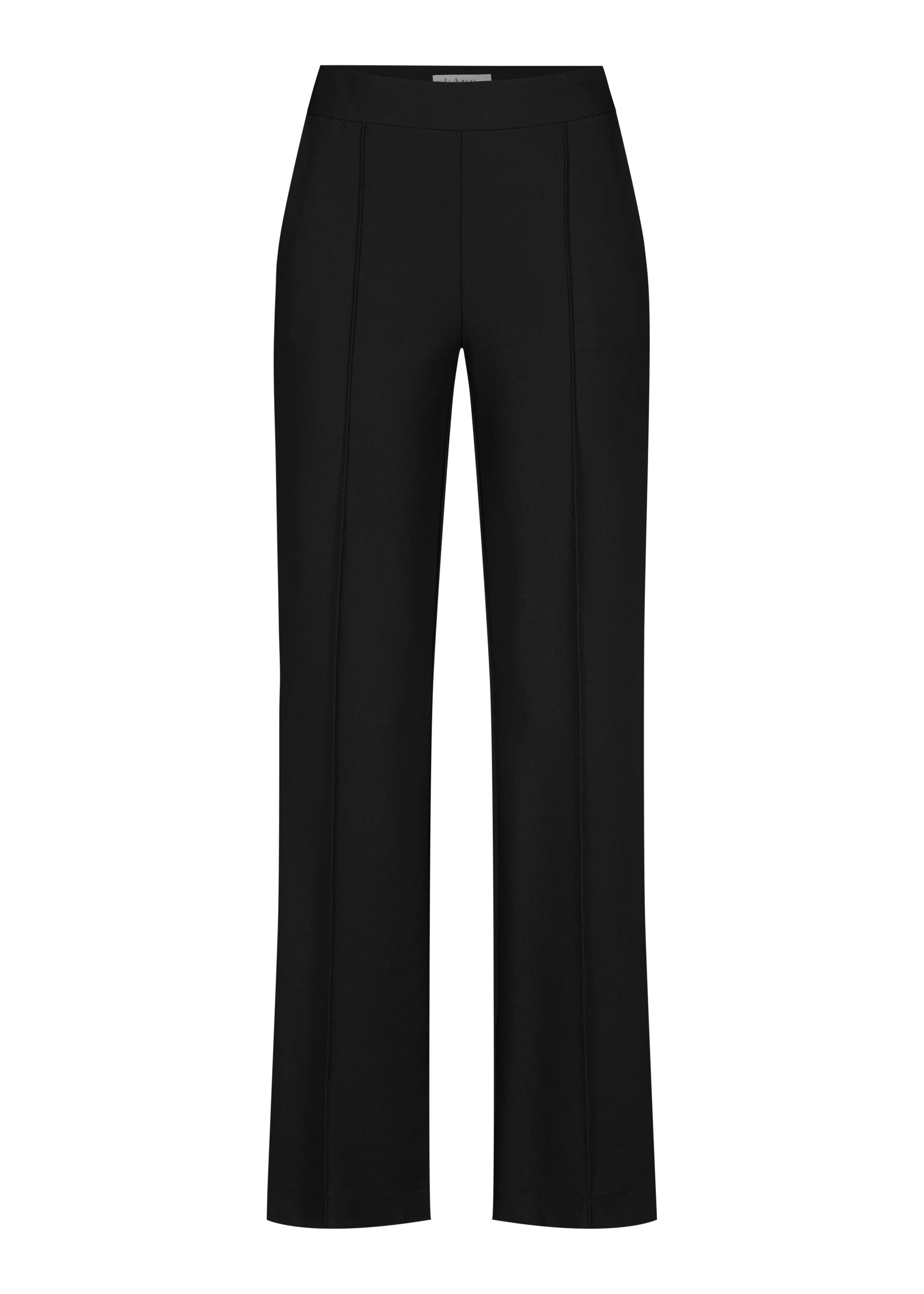 Wide Hellena trousers in soft diagonal rib jersey