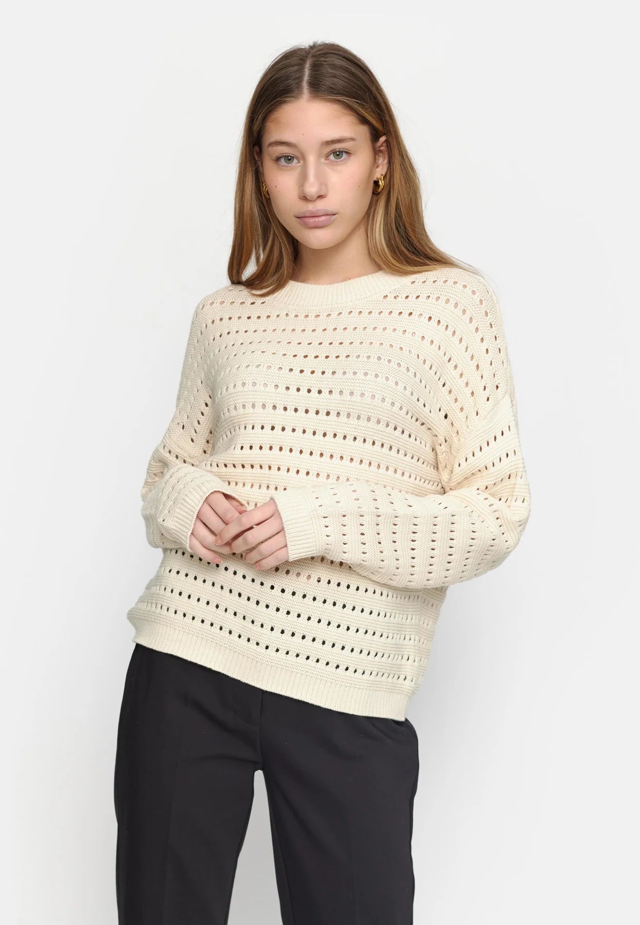 SRHennie Maren knit - Whitecap Gray