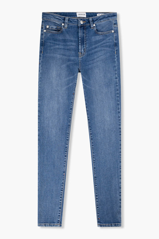 High rise skinny jeans dames rocket blue 405