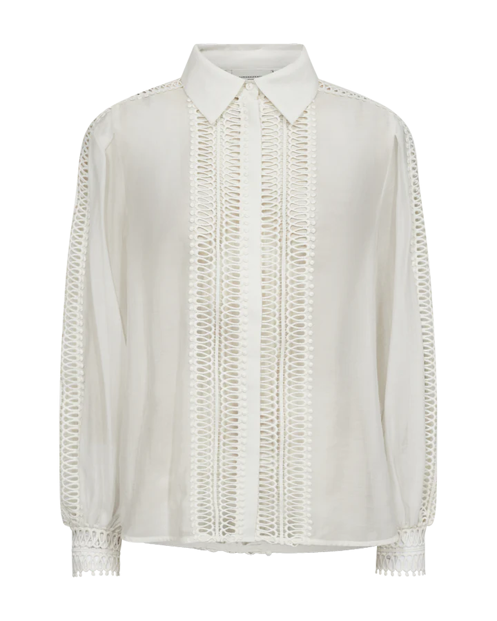CMULTRA - SHIRT WITH LACES IN BEIGE
