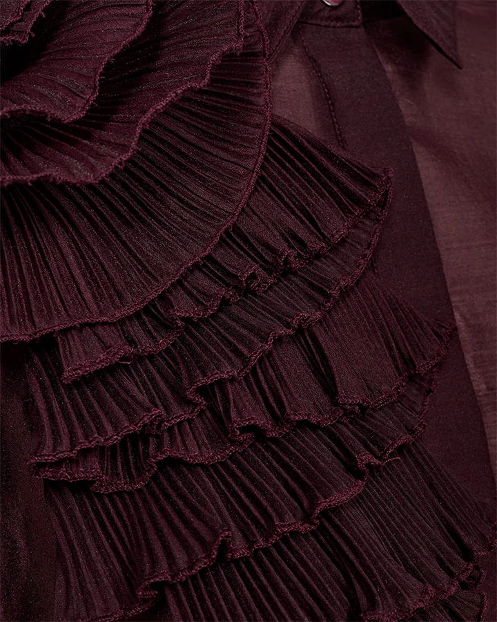 CMBLUEBELL - SHIRT WITH ROSE IN RED